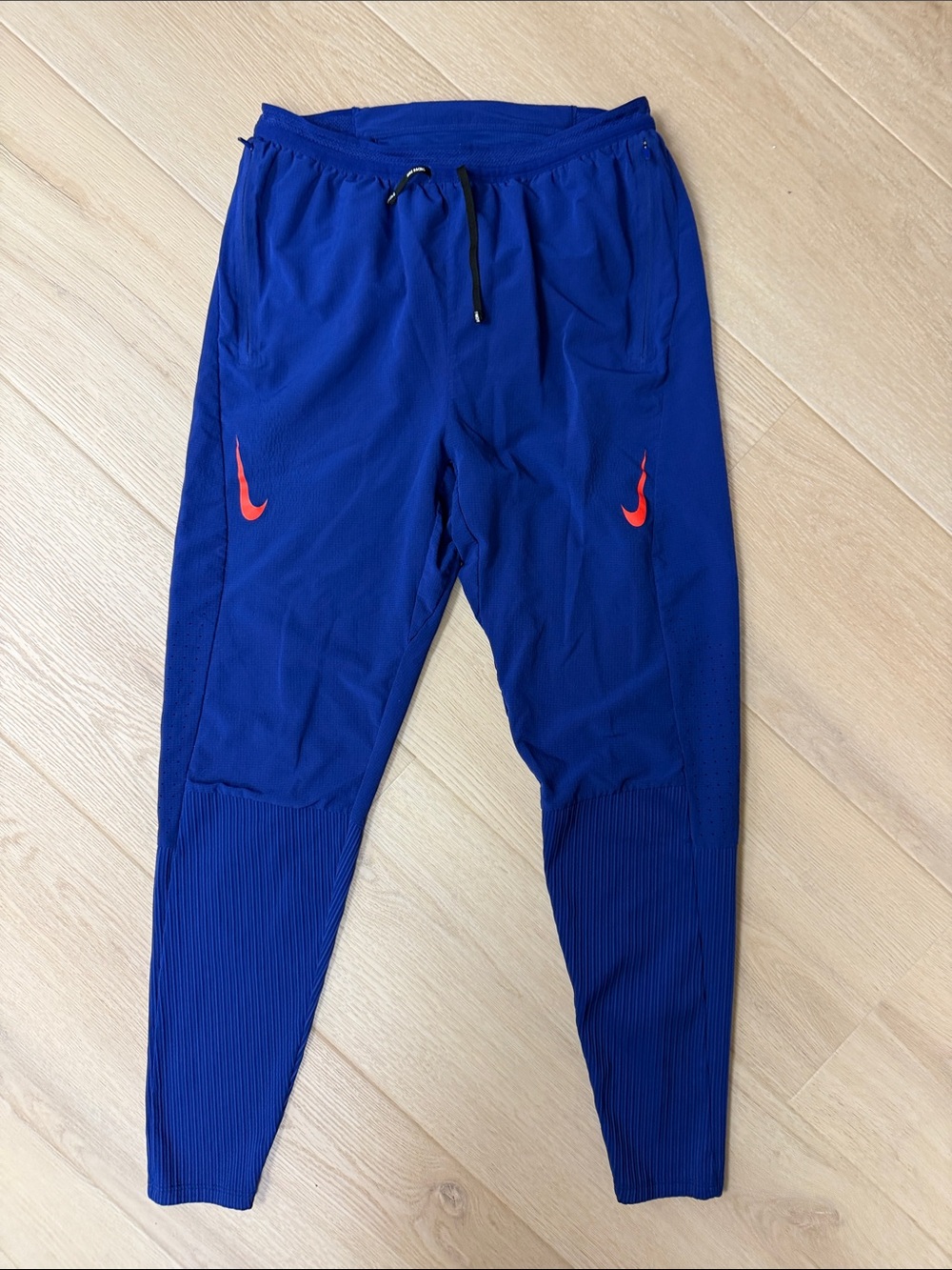 Nike Royal Blue Joggers with Red Swoosh Accents